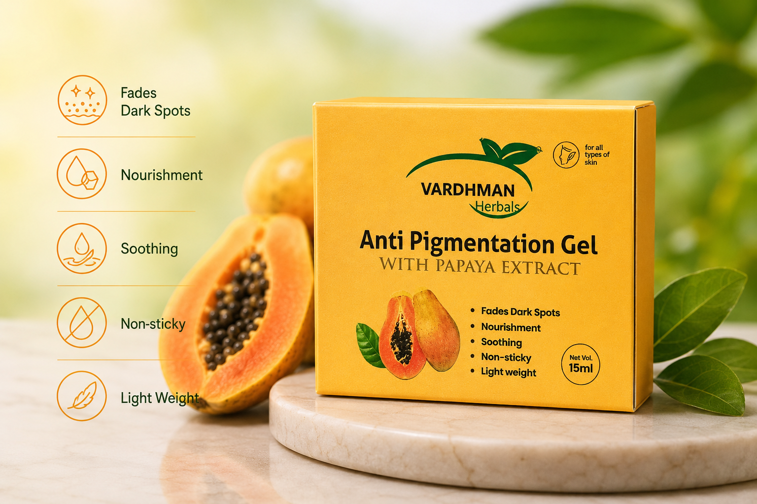 Anti Pigmentation Gel 15ml.